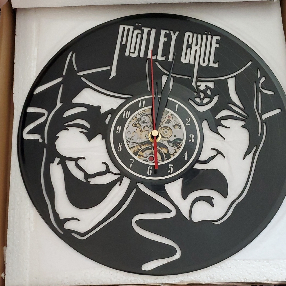 New Motley Crue Vinyl Wall Clock